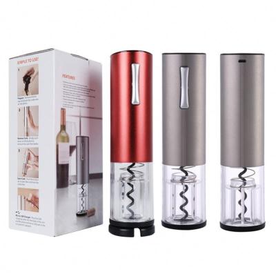 China Best Selling Luxury Electric Wine Opener Metal Aluminum Alloy Wine Opener Set USB Rechargeable Electric Wine Opener for sale