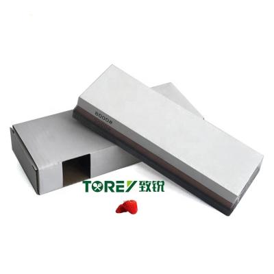 China Torey Carborundum Viable Grit #3000,8000 White Burgundy Sharpening Stone Knife Sharpener Sharpening Tool for sale