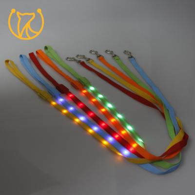 China Personalized Comfortable And Breathable For Pet Nylon Showy Rope Wholesale Led Dog Leash for sale