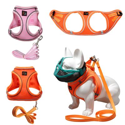 China Wholesale Reflective Pet Supplies Mesh Pet Reflective Dog Harness Custom Made Breathable for sale