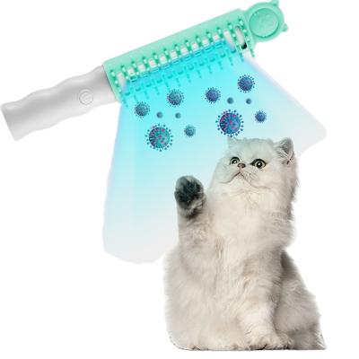 China New Arrival Viable Comb Cat Pet Flea Clean And Sterilization Pet Sterilization Massage Comb Dog Pet Brush Disinfect Comb for sale