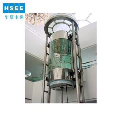 China Indoor and Outdoor Hotel Observation Elevator Guided Lift for sale