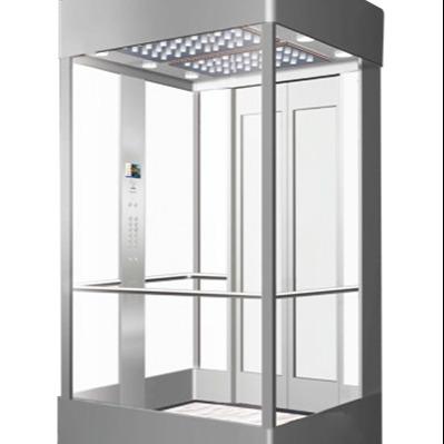 China Hotel Observation Gearless Elevator Guided Panoramic Elevator for sale