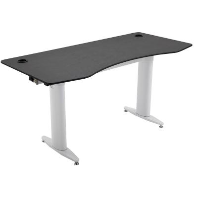 China Aluminum Adjustable Electric Desk Commercial Furniture New Design White for sale