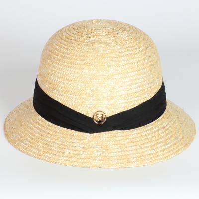 China Hot Selling Character Japanese Style Straw Hats Lady Outdoor Natural Grass Parasol Bucket Hat For Women for sale