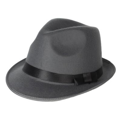 China Hotsale Vintage Classic Character Men And Women Fashion Flat Cap Short Brim Jazz Fedora Hats Classic for sale