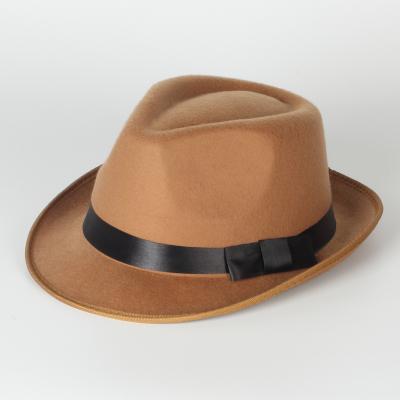 China Character Hotsale New Vintage Men's and Women's Fashion Classic Short Brim Jazz Fedora Hats for sale