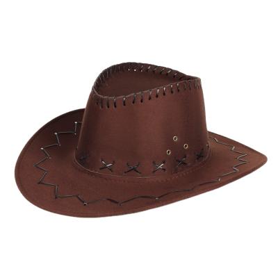 China Eco-Friendly Wholesale Cheap Wide Breathable Cowboy Hats Women And Men Brim Hat Spring Summer Sunshade Sunshade Cowboy Hats for sale