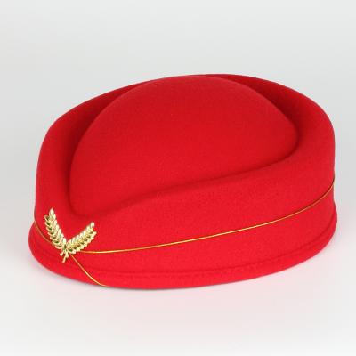 China Fashion\Wholesale Comfortable\Durable Fashionable Women Airline Stewardess Cap Military Ladies Beret Hats for sale