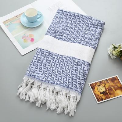 China Wholesale Cotton Women's 100% Spring Winter Scarf Deep Knitted Scarf Tassels Scarf Peshtemal Fouta Beach Towel for sale