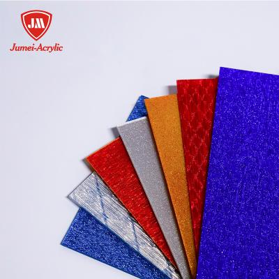 China Jumei Acrylic ODM/OEM Hot Sale Colored Acrylic Sheet Fabric Acrylic Sheet Glitter Board for sale