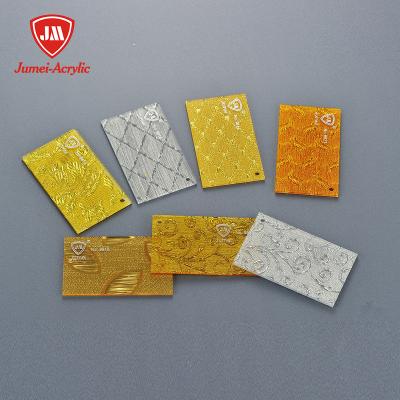 China Acrylic Jumei China Customize Acrylic Fabric Decoration 3mm Sheet Texture for sale