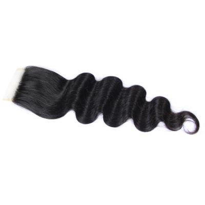 China High Quality Brazilian Remy Hair Virgin Human Hair Color Body Wave Closure 4x4 Body Wave Lace Closure Wholesale Natural Remy Hair for sale