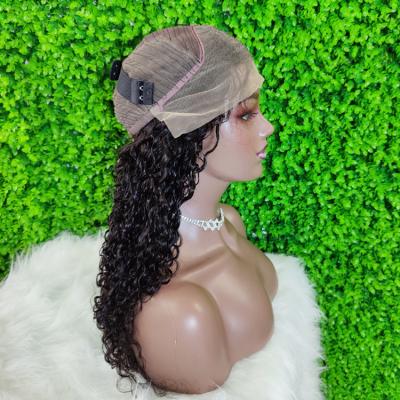 China Wholesale Peruvian Water Wave Virgin Hair Water Wave Lace Front Wig 100 Long Lace Front Wigs Natural Hair 13x4 for sale