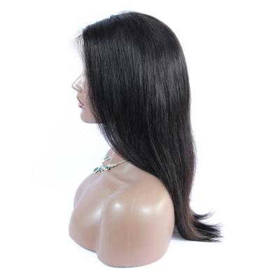 China Cuticle Aligned Virgin Hair 100% High Quality Straight Hair Wholesale Human Hair Bone Straight Human Hair Lace Front Wig for sale