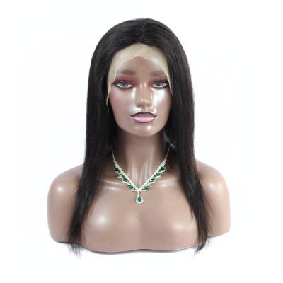 China Wholesale 100% Brazilian Human Hair Wig HD Lace Frontal Wigs Straight Human Hair 13*4 Lace Frontal Wigs Transparent Swiss Virgin Hair for sale