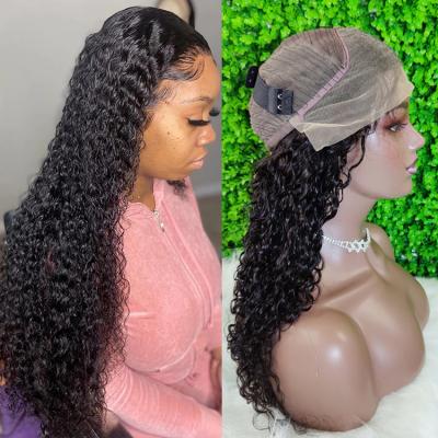 China Wholesale Vendor Hair Wigs 13x4 Water Wave Water Wave Lace Front Wig Transparent HD Lace Wig Real Virgin Indian Swiss Human Hair for sale