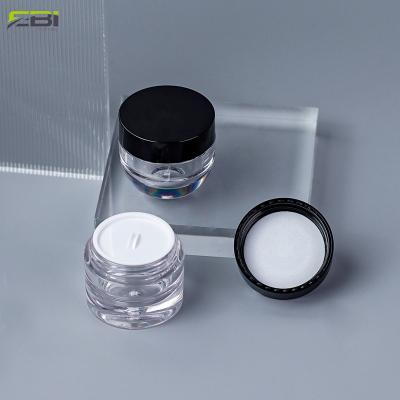 China Wholesale Cosmetic Nail Polish Powder Cosmetic Packaging PETG Eye Cream Plastic Jar for sale