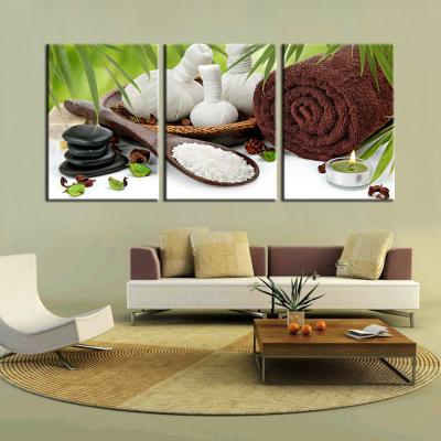 China Modern Art Painting Decoration Wall Canvas Print 3 Piece Hd Picture Stonehealth SPA Conservation Posters for sale