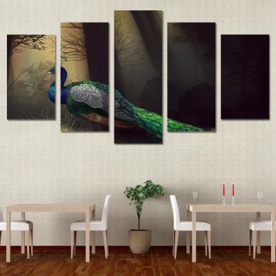 China New Classic/Postmodern HD Printed Peacock Print Poster Picture Wall Art Painting On Canvas Room Decoration for sale