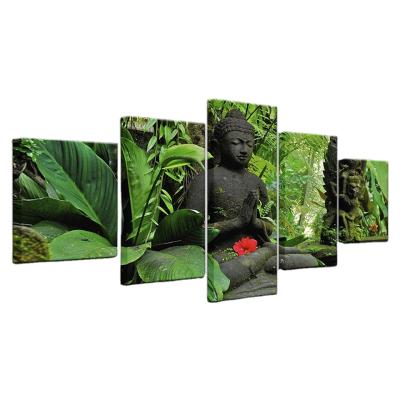 China New Meditating Statue Buddha Art Zen Living Room Print Wall Classic/Postmodern Poster Pictures Canvas Painting For Home Decor Artwork for sale