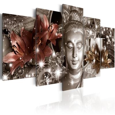 China Soft Custom Artwork Religious Wall Paintings Canvas Buddha Art Home Decorative for sale