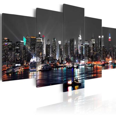 China New York City Modern Skyline Art Painting Home Decoration Classic/Postmodern Canvas Print, Choose Color and Size for sale