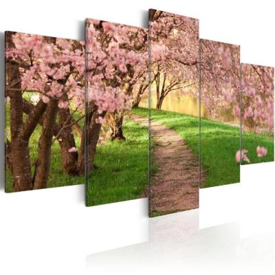 China New 5 Pcs Classic/Postmodern/Set Modern Decorative Wall Art Flowers Canvas Prints Landscape Picture Wall Pictures For Living Room for sale