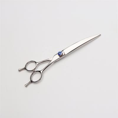 China Viable Factory Wholesale Classic Style 440C Dog Grooming Shear Pets Grooming Scissor Set Curved for sale