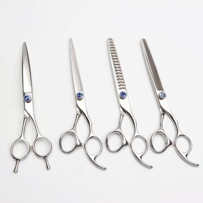 China Manufacturer Viable Wholesale Pet Factory Grooming Scissors Cleaning Set 8 Inch Pet Scissors Set for sale