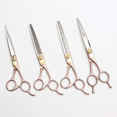 China New Viable Stainless Steel Pet Grooming Scissor Set 7.5 Inches Dog Cat Japanese for sale