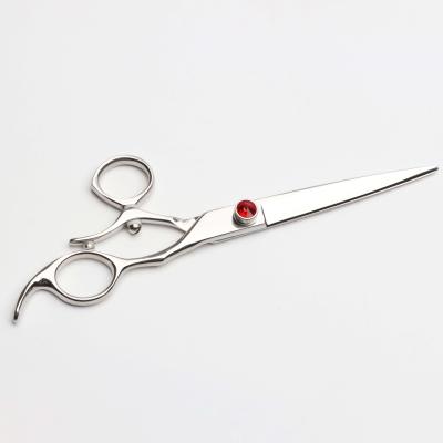 China Viable Professional Pet Hair Cutting Scissors 7.0 Inch Japan 440C Grooming Shear Swivel Thumb Scissors for sale