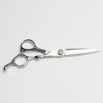 China Right Handed Scissors Engraved Professional Handle Hair Scissors Japan Stainless Steel Barber Scissors Barber Shears 400 for sale