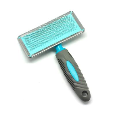 China High Quality Viable Long Pin Slicker Quicker Brush Dog Brush Pet Grooming Comb for sale