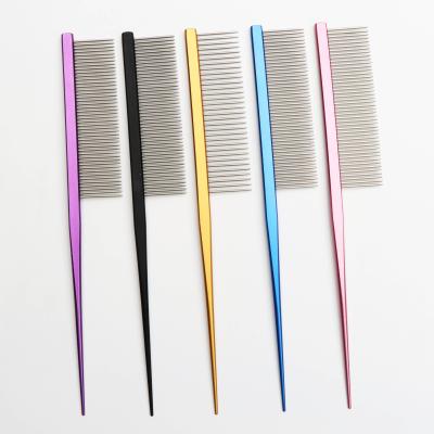 China Viable Reusable Steel Dog Hair Pet Grooming Comb from Taiwan with Different Colors for sale