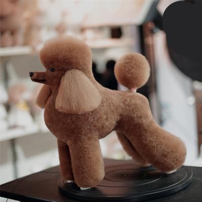 China Viable Mr.Jiang Poodle Style Dog Full Body Wig Lamb Wig Clip in Black, White and Brown (Wig Only, No Mannequin) for sale