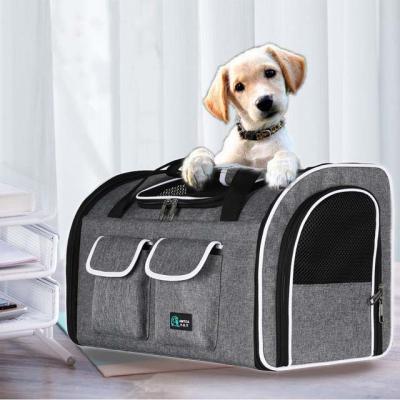 China Pet Cat Carrier Cage Bag Large Size Foldable Eco-friendly Sustainable Pet Dog Portable Bag Pet Backpack for sale