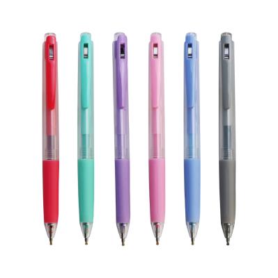 China Full size custom gelpen 0.5mm 0.7mm 1.0mm with fast colorful toner gel ink with soft silicone gelpen handle for sale