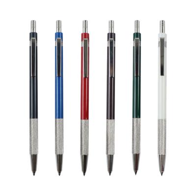 China Plastic Custom Metal 2.0mm Mechanical Pencil With Sharpener On Top Draft Metal 2.0mm Mechanical Drawing Pencil for sale