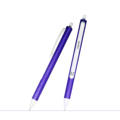 China Office & School Pen Office plastic ballpen ABS 0.5mm 0.7mm 1.0mm with elegant shape with long area TPR handle super smooth writing plastic ballpen ABS for sale