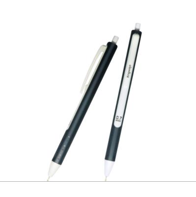 China Office & School Pen Office plastic ballpen ABS 0.5mm 0.7mm 1.0mm with elegant shape with long area TPR handle super smooth writing plastic ballpen ABS for sale