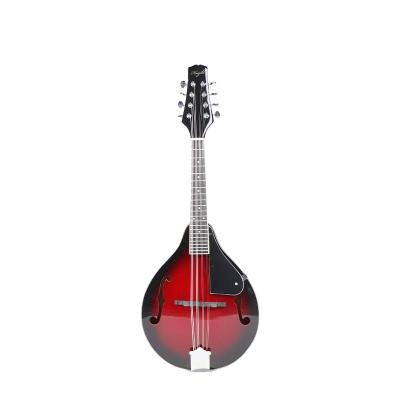 China Sunburst Acoustic String Musical Instrument Mandolin Acoustic Mandolin With Bag for sale