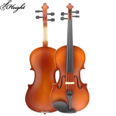 China Chinese Factory Wholesale New Product Basswood Plywood Linden Wood Red Gloss Violin Handmade For Beginners for sale