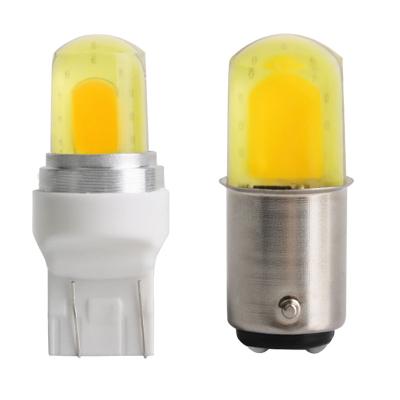 China QIDEWIN Night Tail Lights Led Brake Light Bulb 12V Red White Stop Light For Cars 1156 1157 T20 T25 COB 30SMD Led Bulb Universal for sale