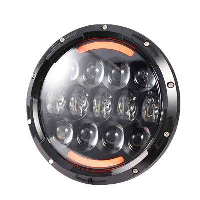 China Automotive Led Headlight 7inch LED Headlight 105 Watt Turn Signal Harleys Motorcycle Softail Fat Boy 7inch Daytime Running Led Work Fog Lamp for sale