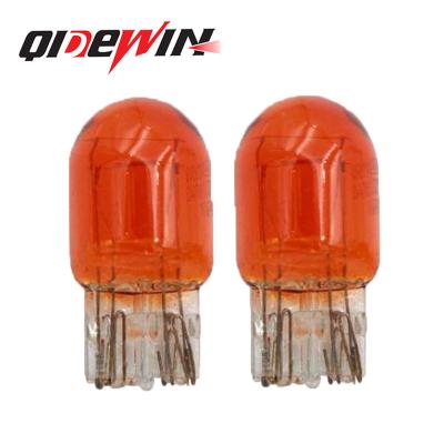 China QIDEWIN 7443 Universal 12v 24v 21/5w Halogen Bulb Turn Signal Brake Light T20 7440 Amber Yellow White Bulb T20 7440 for sale