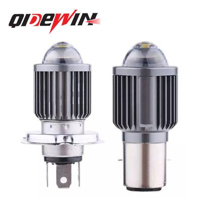 China QIDEWIN h4 h6 Dual Color Yellow White Led Headlight Bulb Lamp For Motorcycle Motorbike Car Led Fog Driving Bulb Universal for sale