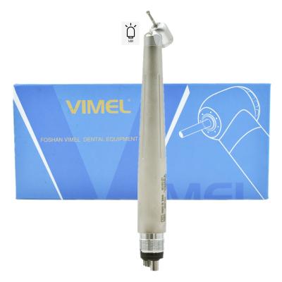 China hot sale 1.59-1.6mm dental high speed handpiece led 45 degree rear exhaust air turbine E-generator for dental surgical for sale