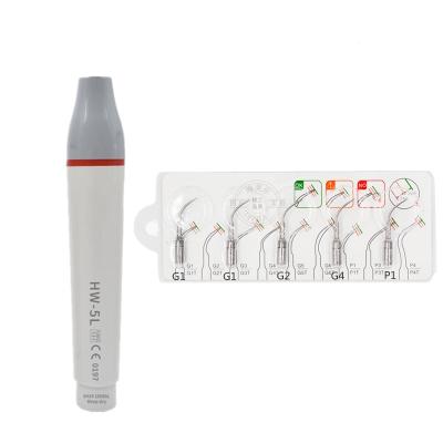 China For OEM Detachable LED Commercial Scaler Handpiece HW-5L with Perio Tips for Woodpecker UDS Scaler Ultrasonic Tooth Cleaner Tools for sale