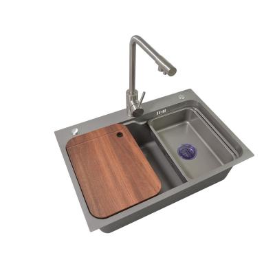 China Without Faucet Products Hot Selling Single Bowl Stainless Steel Handmade Kitchen Sink for sale